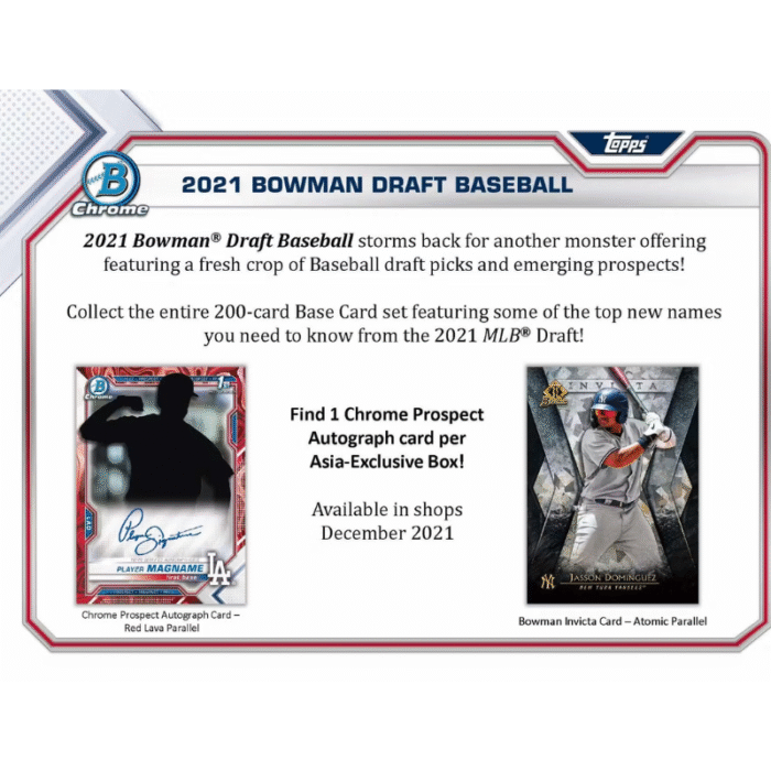 2021 BOWMAN DRAFT BASEBALL ASIAN EDITION