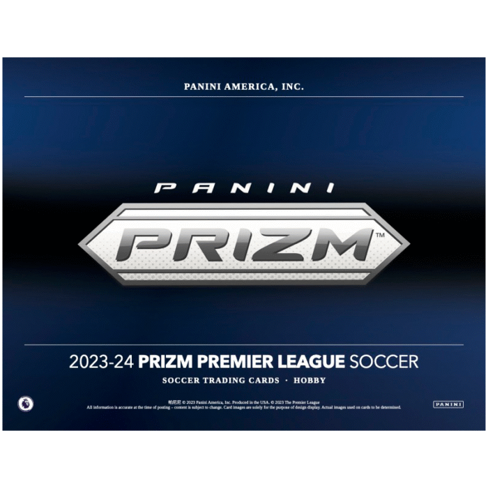 2023/24 Panini Prizm EPL Soccer Hobby 12 Box Case