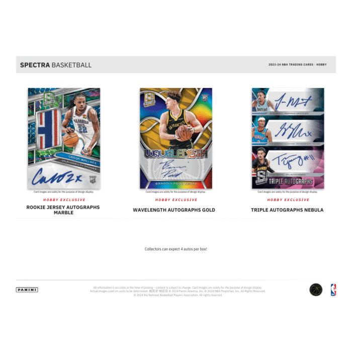 2023/24 Panini Spectra Basketball Hobby 8 Box Case