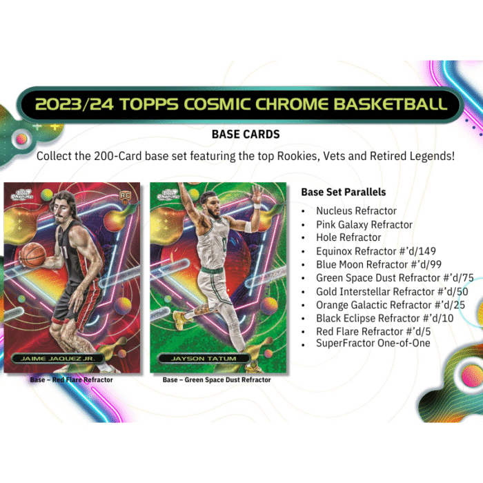 2023/24 Topps Cosmic Chrome Basketball Hobby 12 Box Case
