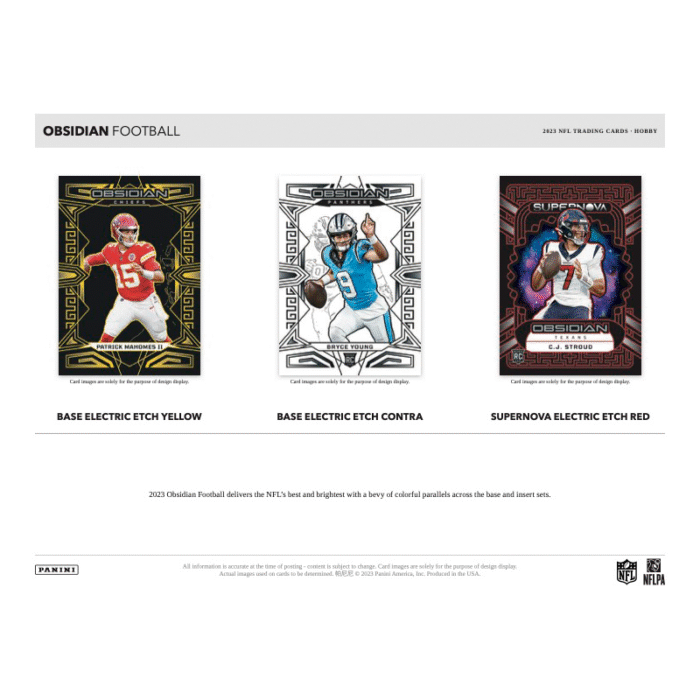 2023 Panini Obsidian Football Hobby 12 Box Case