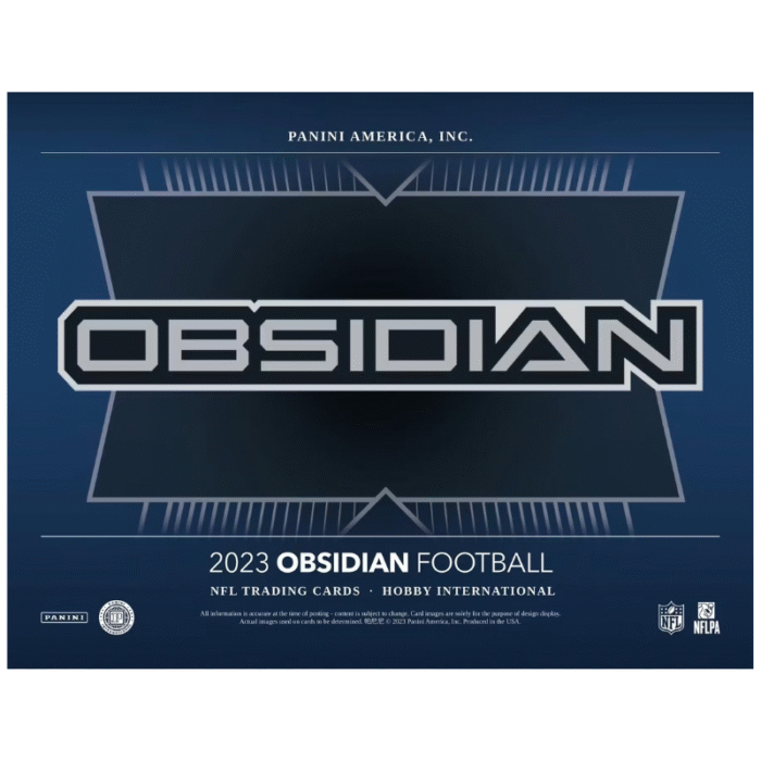 2023 Panini Obsidian Football Hobby International Box