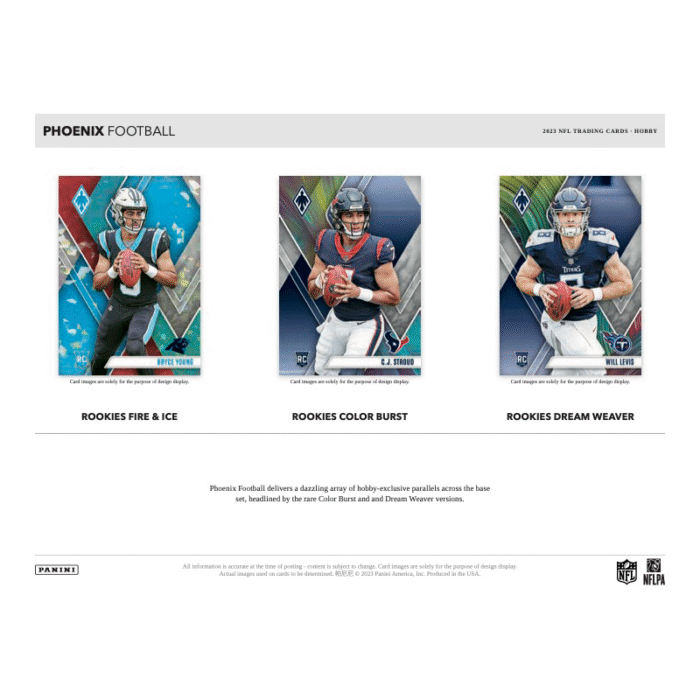 2023 Panini Phoenix Football Hobby 16 Box Case