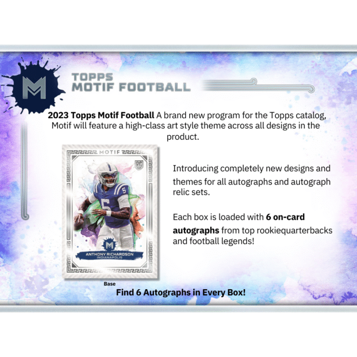 2023 Topps Motif Football Hobby 3 Box Case