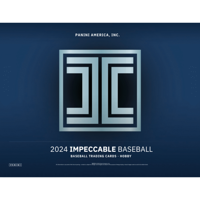 2024 Panini Impeccable Baseball Hobby 3 Box Case
