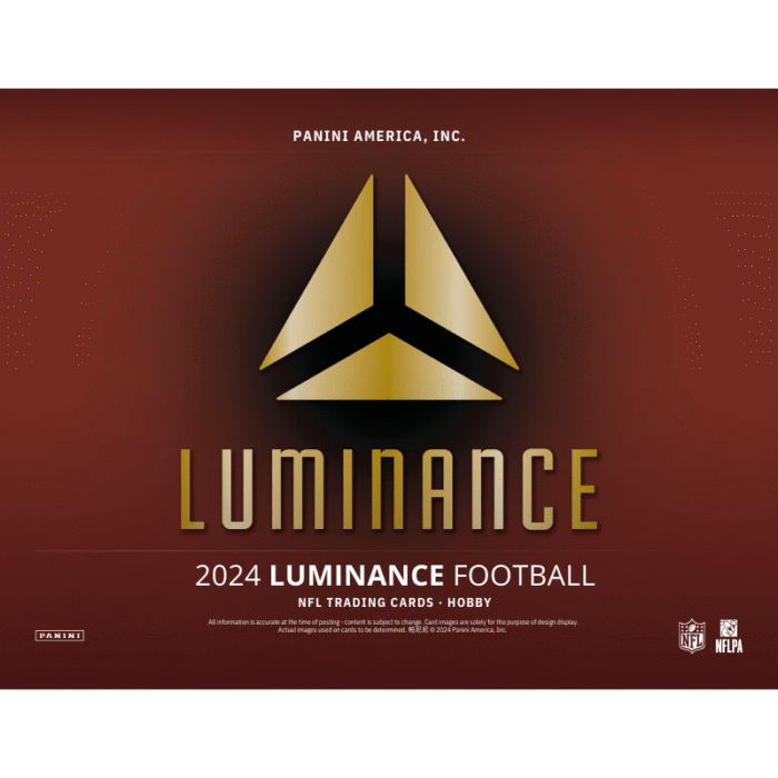 2024 Panini Luminance Football Hobby 12 Box Case