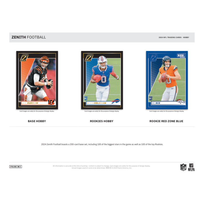 2024 Panini Zenith Football Hobby 12 Box Case