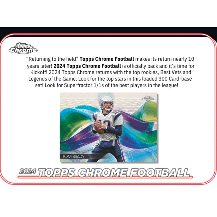 2024 Topps Chrome Football Breaker’s Delight Box