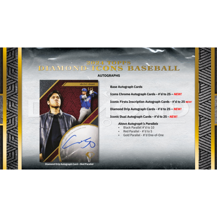 2024 Topps Diamond Icons Baseball Hobby 2 Box Case
