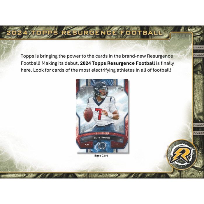 2024 Topps Resurgence Football Hobby 12 Box Case