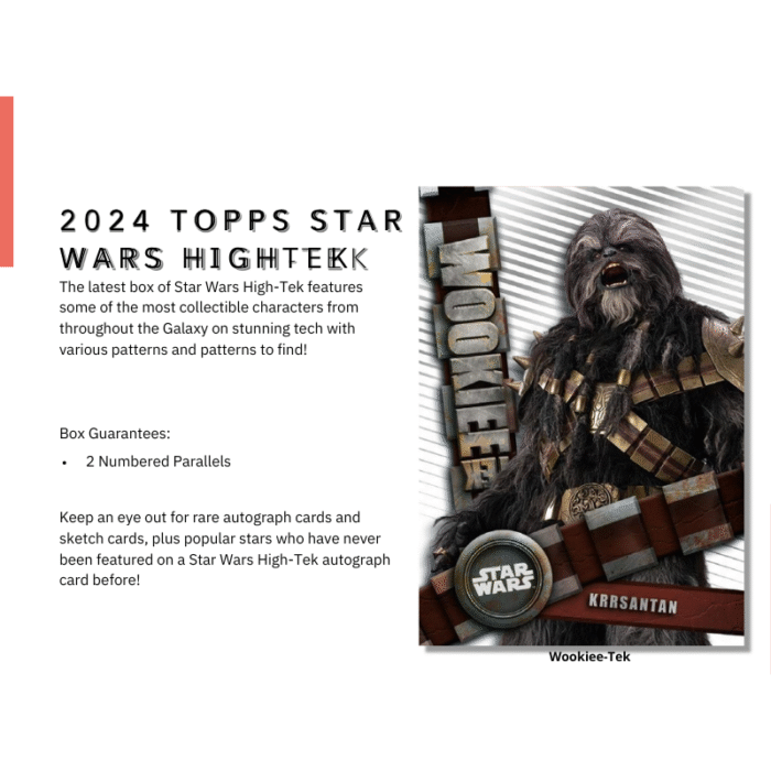 2024 Topps Star Wars High-Tek Hobby 12 Box Case
