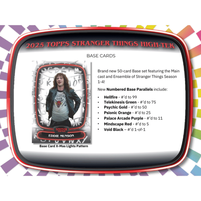 2025 Topps Stranger Things High-Tek Hobby Box